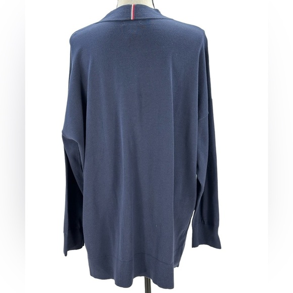 Tommy Hilfiger Long Sleeve Magnetic Closure Cardigan Sweater - Navy Blue - XL - Picture 3 of 11